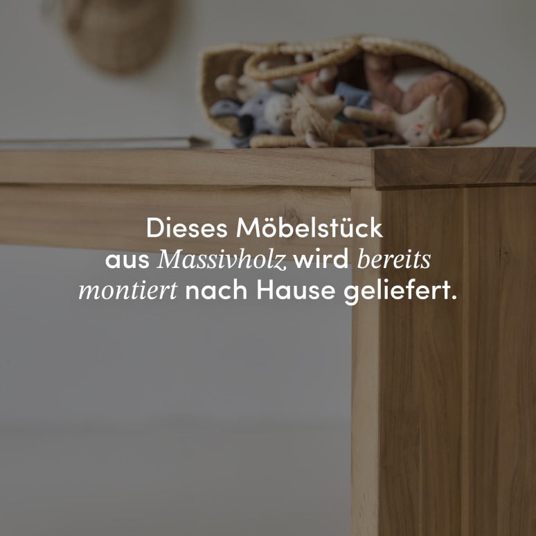 Eden - Kinderschreibtisch aus massivem Teak mit Aufbewahrungsmodul