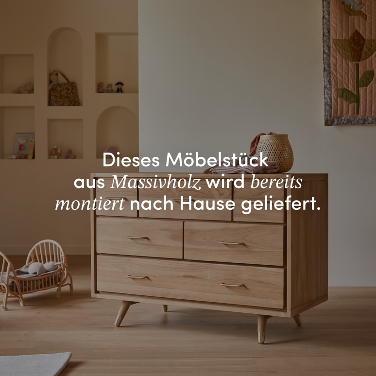 Kort - Kinderkommode aus massivem Teakholz