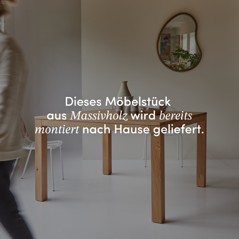 Eden - Tisch aus massivem Eichenholz 4-6 Pers.