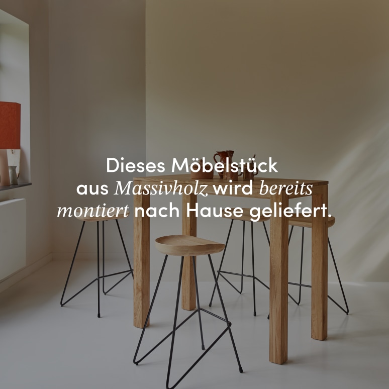 Eden - Bartisch aus massivem Eichenholz 2-4 Pers.