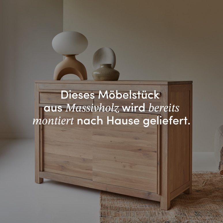 Luce - Anrichte aus massivem Eichenholz 120 cm