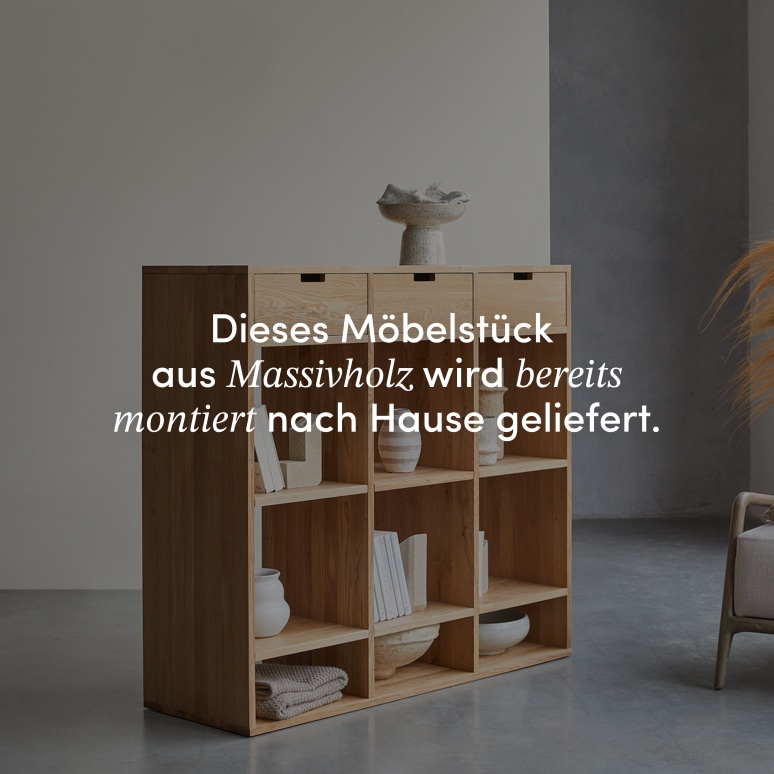 Miho - Konsolentisch für den Eingangsbereich aus massiver Eiche
