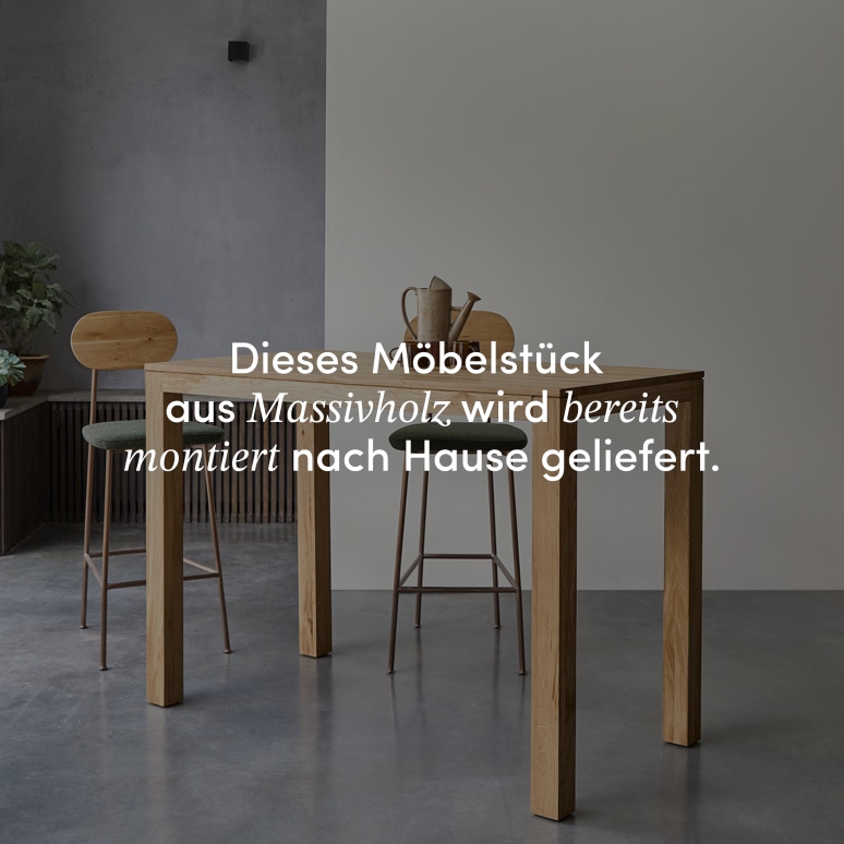 Eden - Bartisch aus massivem Eichenholz 4-6 Pers