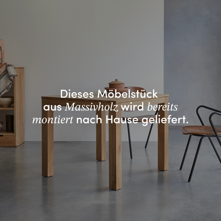 Eden - Tisch aus massivem Eichenholz 2-4 Pers.