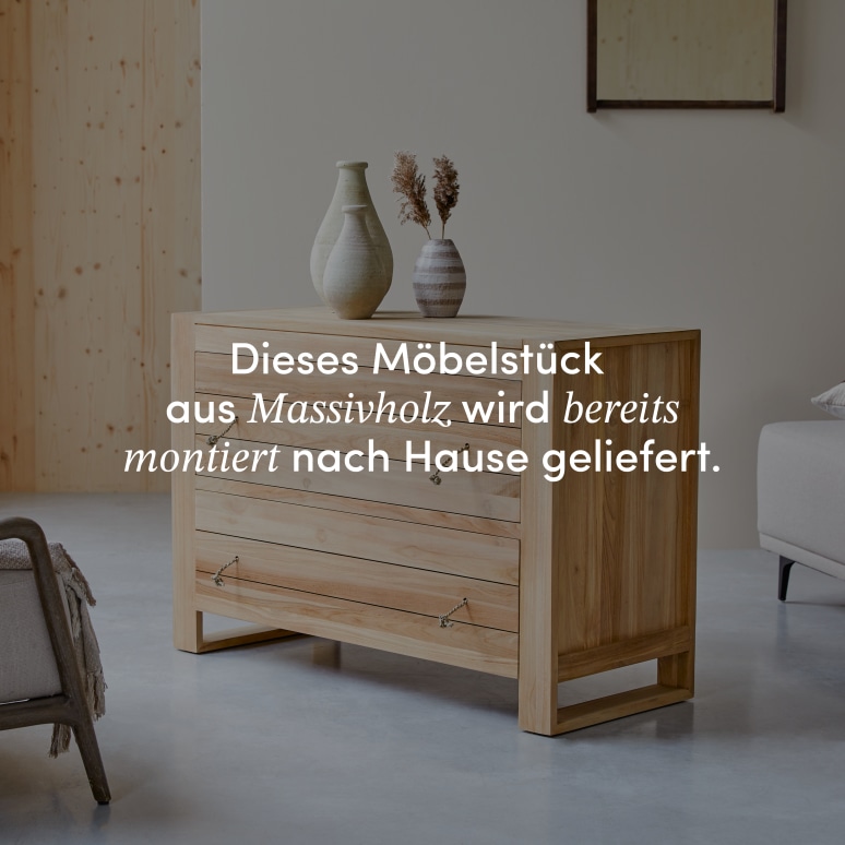 Minimalys - Kommode aus massivem Teakholz