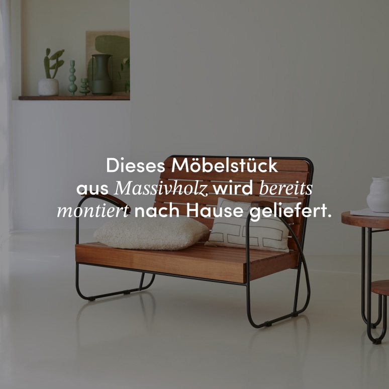 Key Wood - Komplettwohnzimmer aus massivem Akazienholz 4-teilig