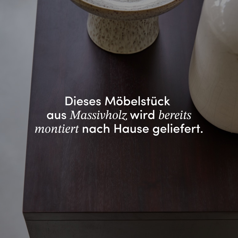 Frida - Sideboard aus massivem Mahagoniholz 93 cm