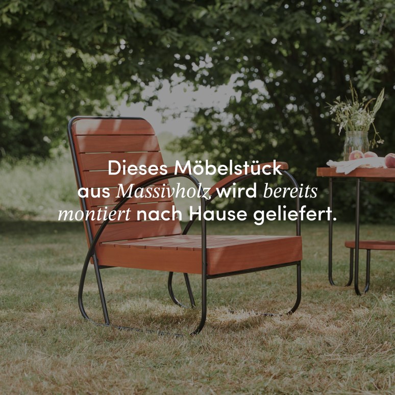 Key Wood - Gartenlounge aus massivem Akazienholz 4-Sitzer