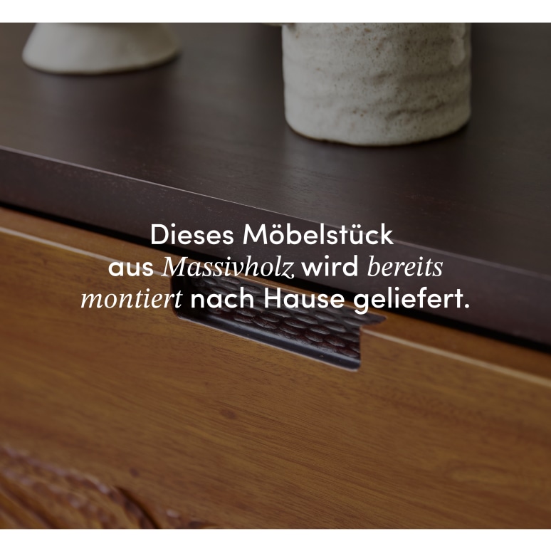 Frida - TV-Möbel aus massivem Mahagoniholz 200 cm