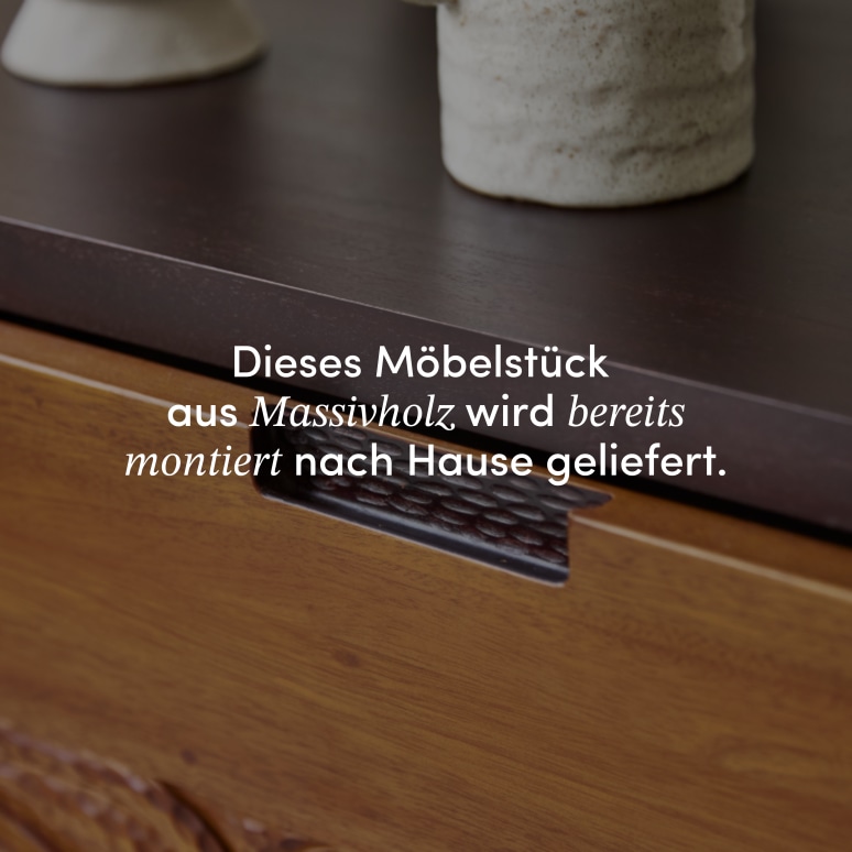 Frida - TV-Möbel aus massivem Mahagoniholz 200 cm