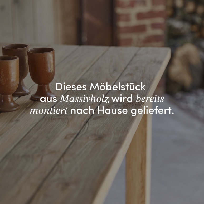 Teresa - Gartentisch aus massivem, recyceltem Teakholz, 6-8 Pers.