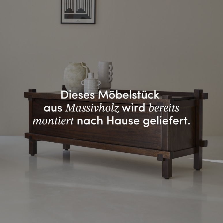 Arko - TV-Schrank aus massivem Mangoholz 120 cm