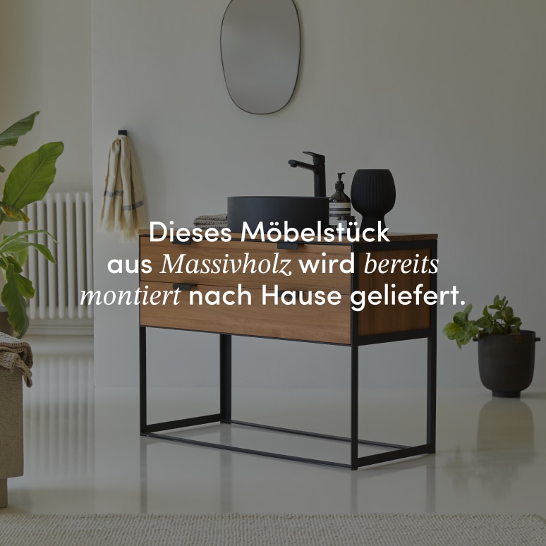 Urban - Waschtischunterschrank aus massiver Akazie 100 cm