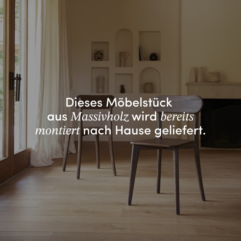 Abel - Stuhl aus massiver Eiche brown