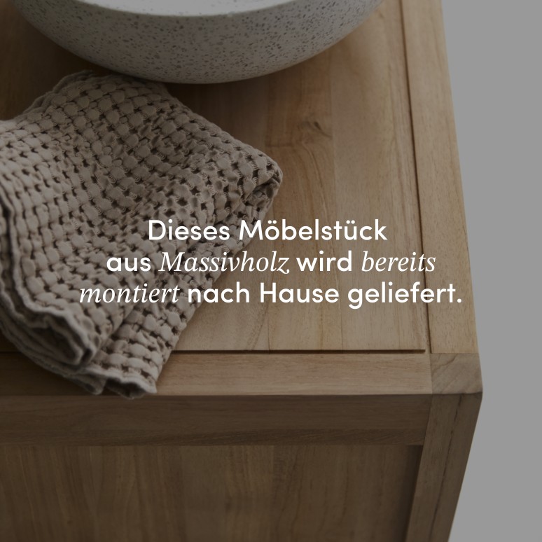 Arty - Waschtisch-Unterschrank aus massivem Teak 60 cm