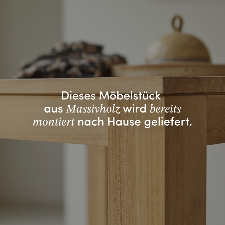 Eden - Tisch aus massivem Teakholz 2 bis 4 Pers