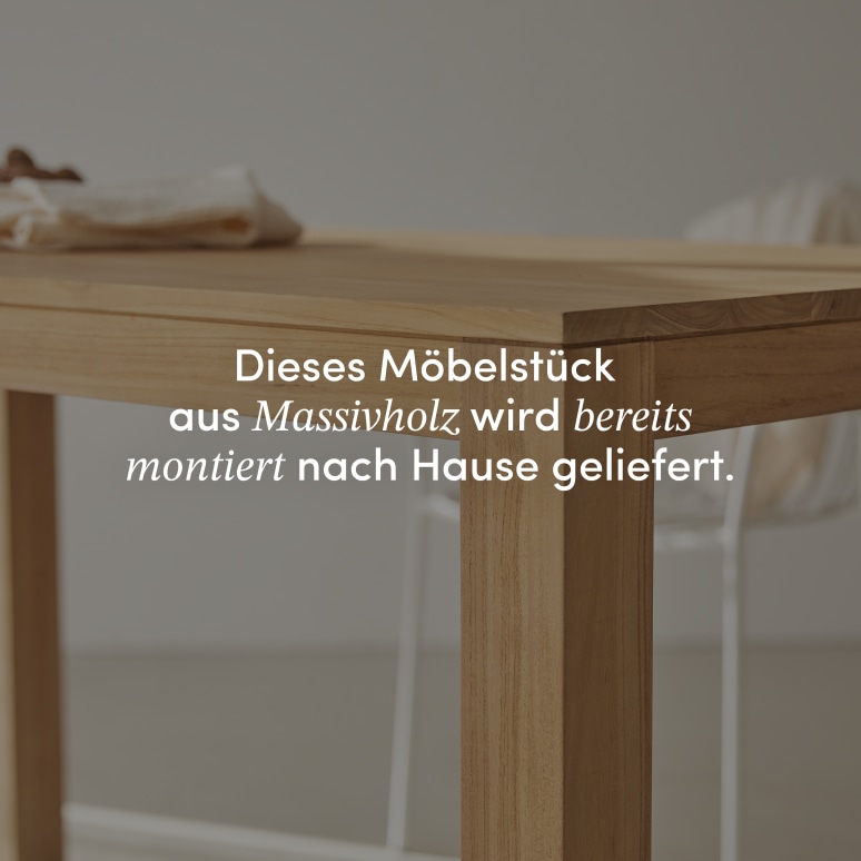 Eden - Rechteckiger Tisch aus massivem Teakholz 4-6 Pers.