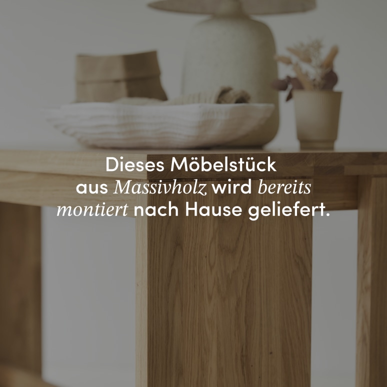 Eden - Schreibtisch aus massivem Eichenholz 160 cm