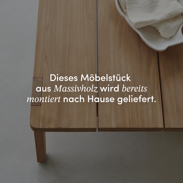 Olia - Wohnzimmer-Couchtisch aus Teakholz