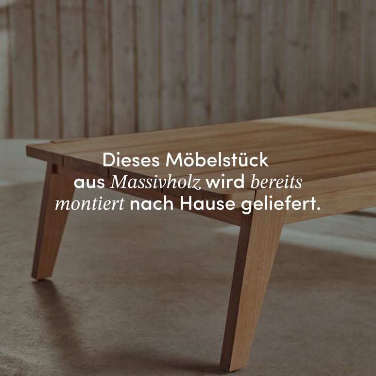 Olia - Garten-Couchtisch aus massivem Teakholz