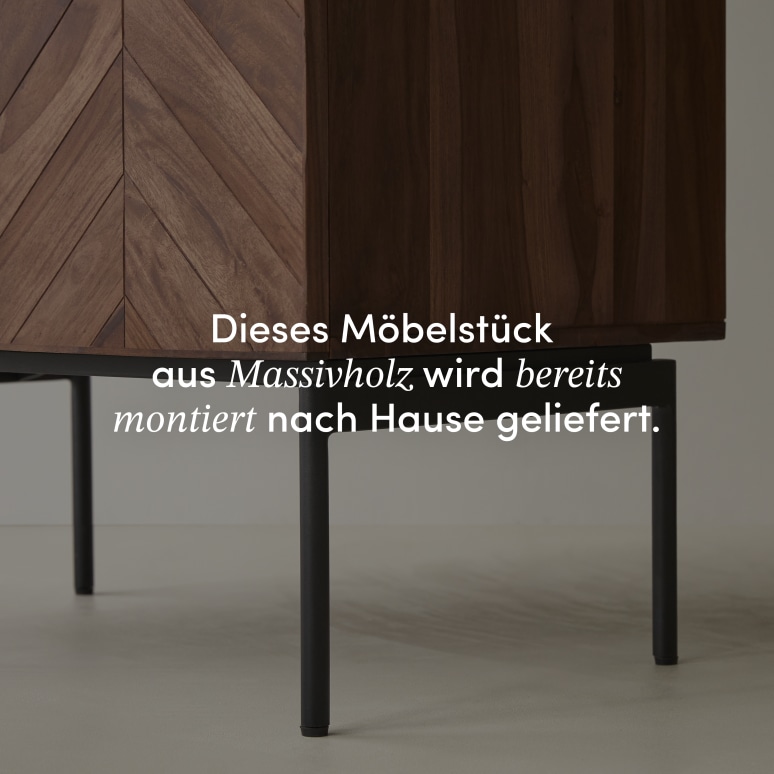 Ismaël - Badezimmermöbel aus massivem Palisanderholz 80 cm