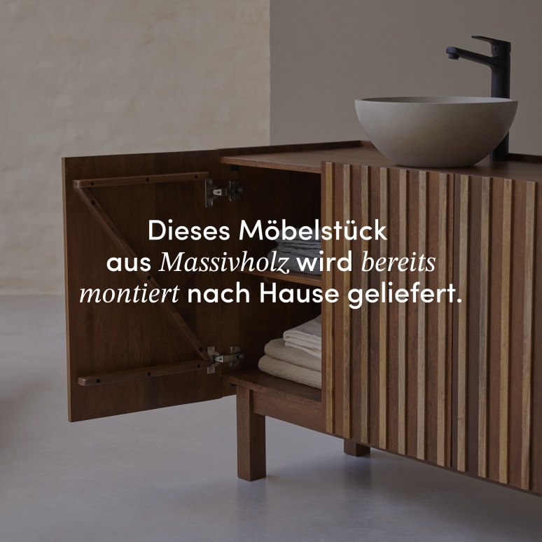 Milo - Badezimmermöbel aus Mangoholz 164 cm