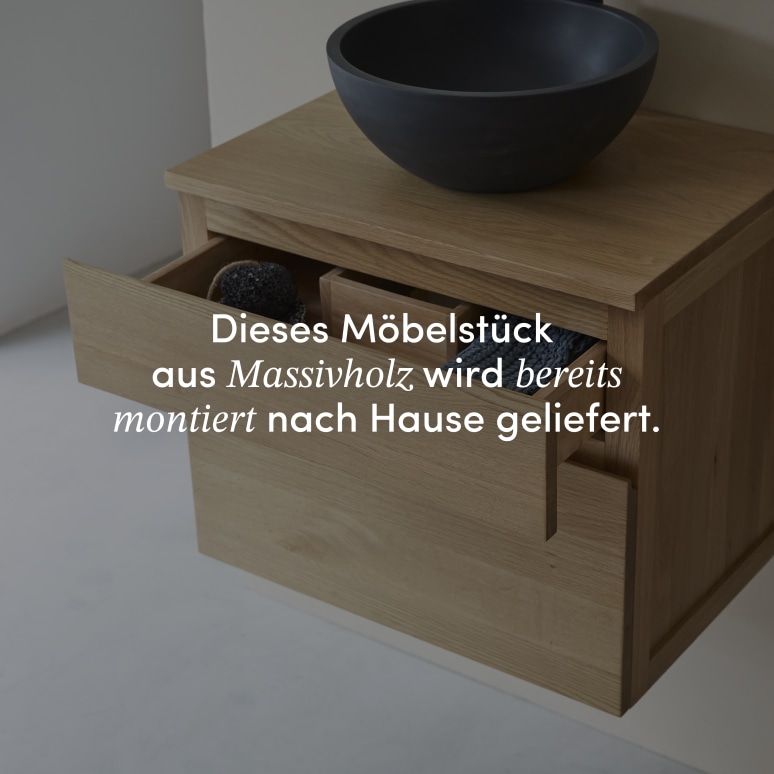 Jacob - Badezimmermöbel aus massiver Eiche 60 cm