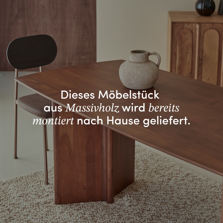 Suzanne - Tisch aus massivem Akazienholz 6 Pers.