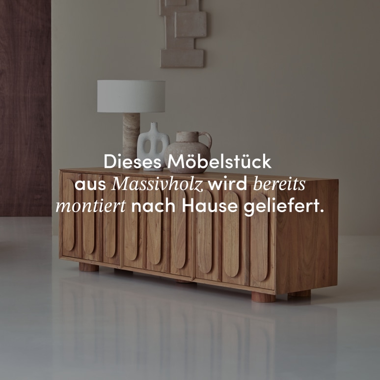 Olga - TV-Schrank aus massivem Akazienholz 145 cm