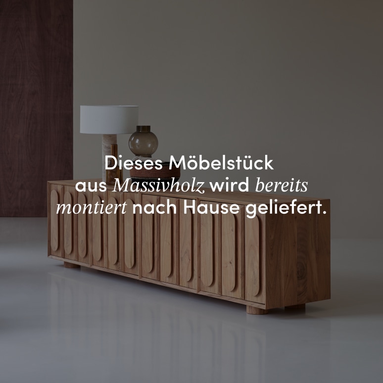 Olga - TV-Schrank aus massivem Akazienholz 195 cm