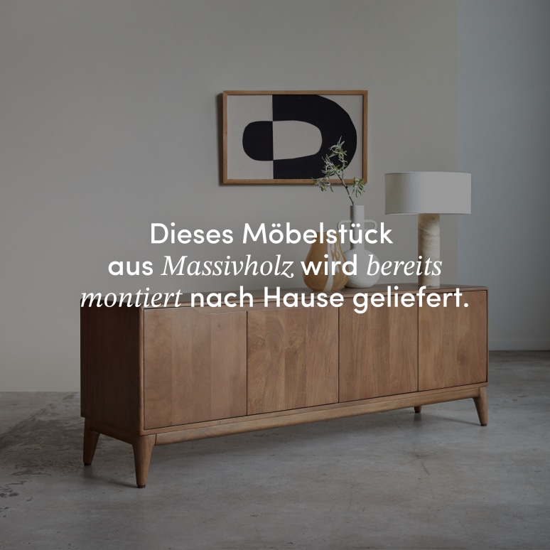 Gabrielle - TV-Schrank aus massivem Mangoholz, 160 cm