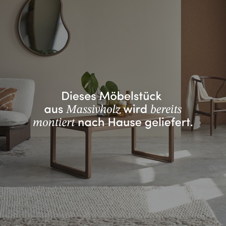 Arto - Couchtisch aus massivem Nussbaumholz