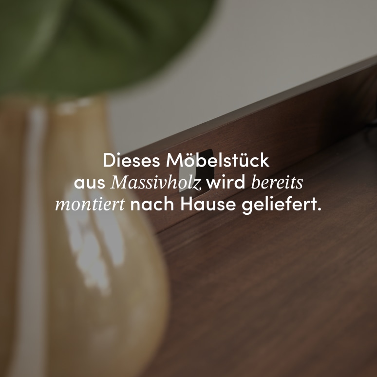 Philip - Klappbarer Schreibtisch aus dunklem, massivem Teakholz