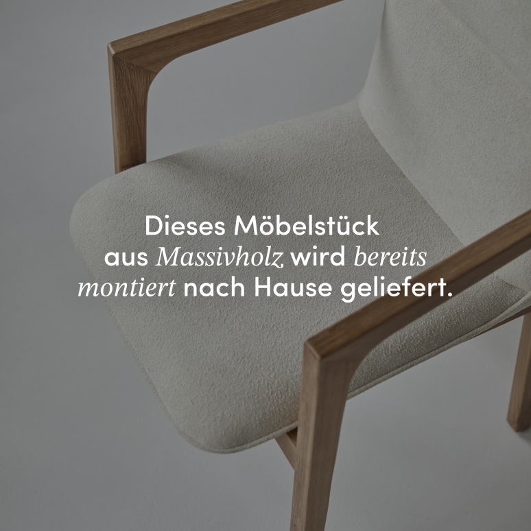 Viktor - Sessel aus massivem Akazienholz und Gewebe