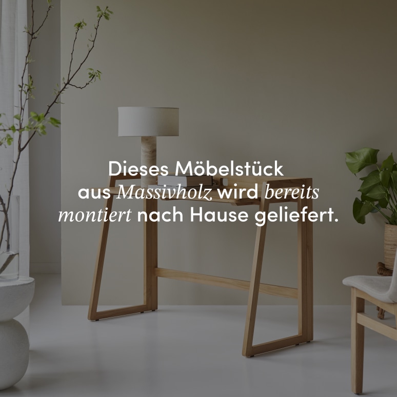 Philip - Klappbarer Schreibtisch aus hellem, massivem Teakholz