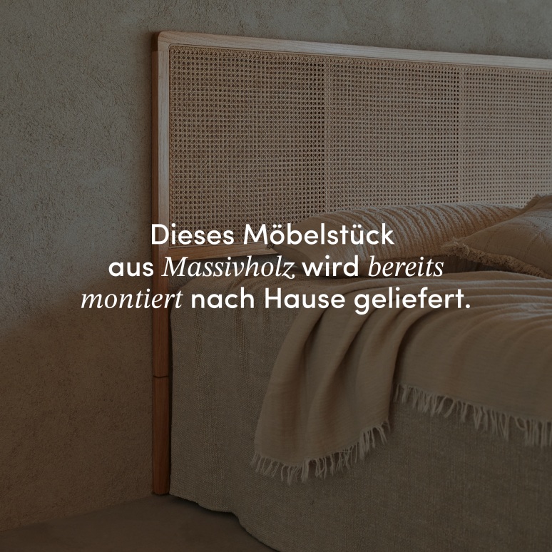 Adèle - Bett-Kopfteil aus Rattangeflecht 180 cm