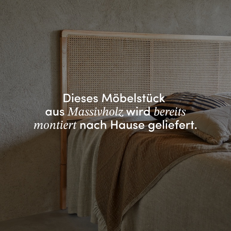 Adèle - Kopfteil aus Rattangeflecht 200 cm