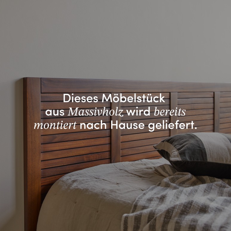 Loggia - Bettkopfteil aus massivem Akazienholz 180 cm