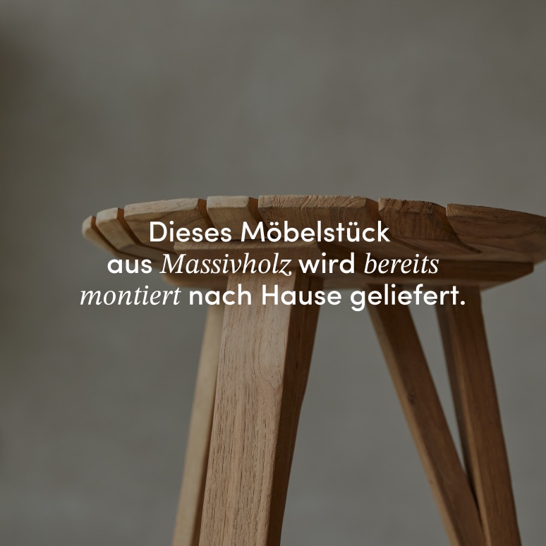 Katrine - Nachttisch aus massivem, recyceltem Teakholz