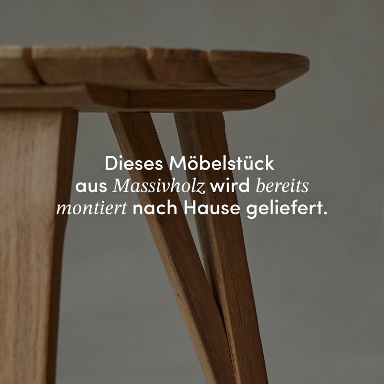 Katrine - Ablagetisch aus massivem, recyceltem Teakholz