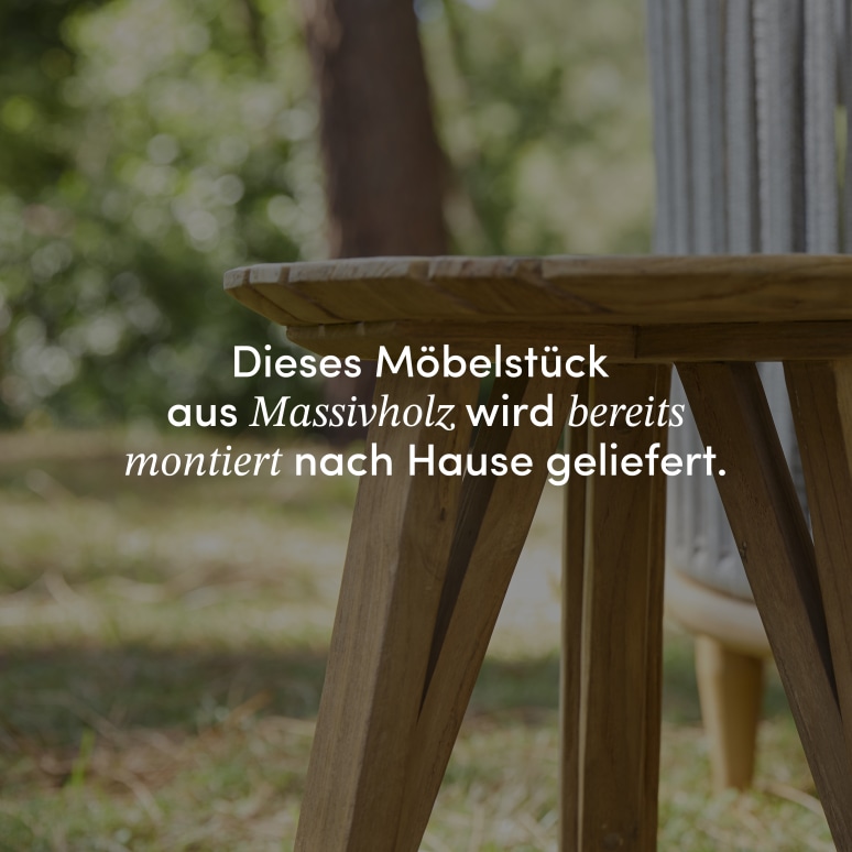 Katrine - Outdoor-Ablagetisch aus massivem, recyceltem Teakholz