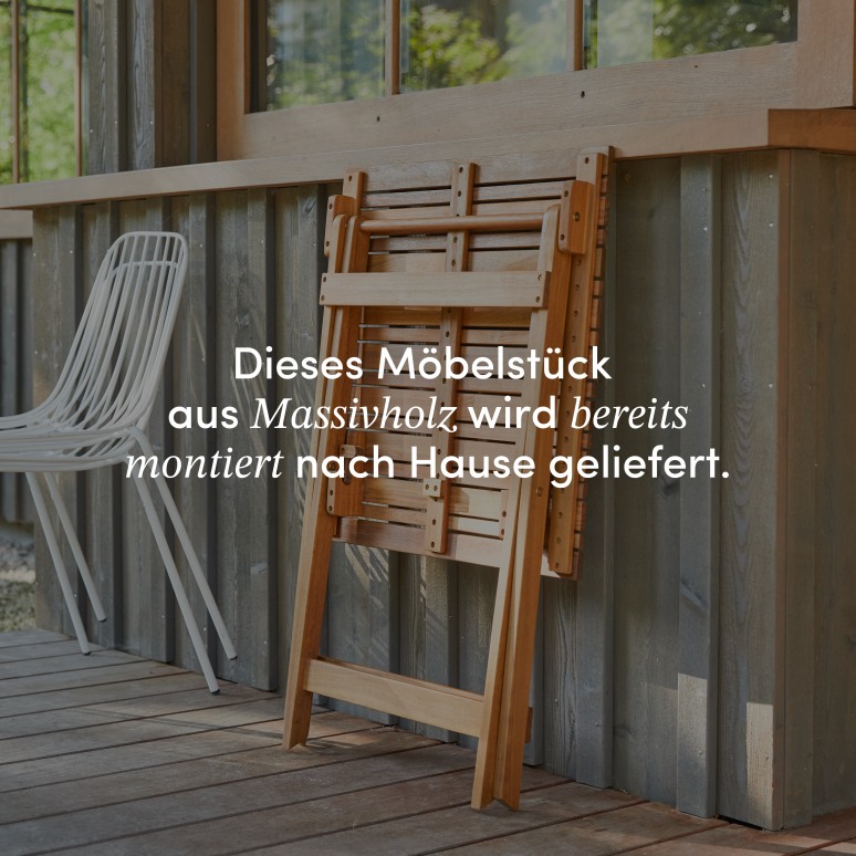 Bistro - Outdoor Gartenmöbel Set aus massiver Akazie, 2 Plätze
