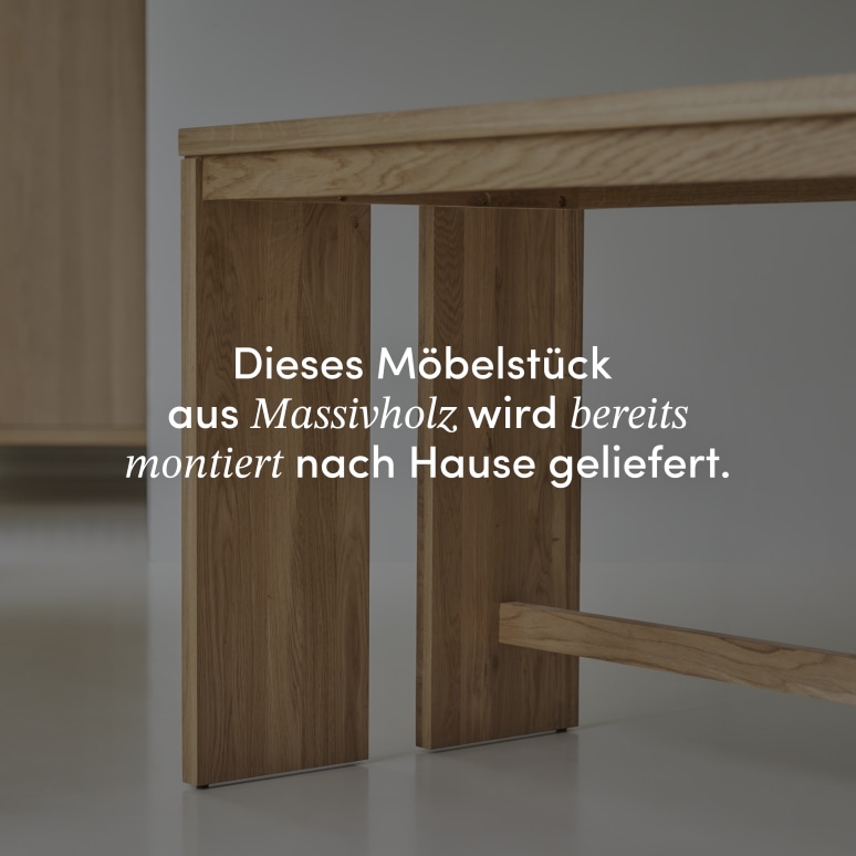 Eden - Kinderschreibtisch aus massivem Eichenholz 160 cm