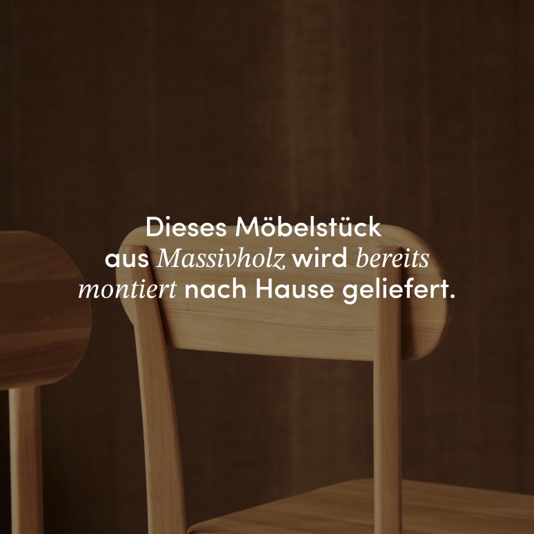 Abel - Stuhl aus massivem Teakholz