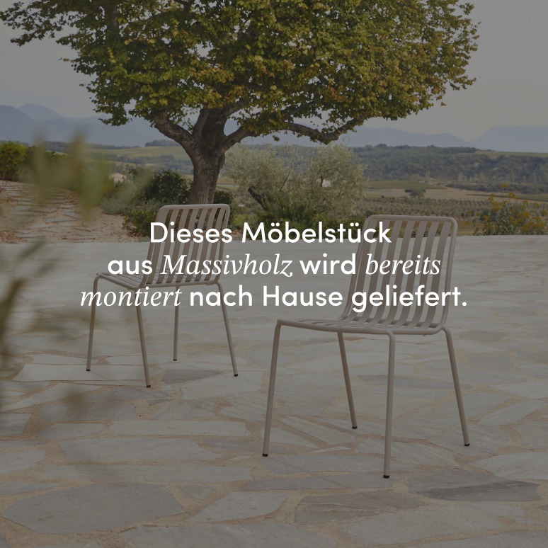 Téo - Gartenmöbel Set aus massivem Teak und Metall Cream 6 PlätzeGartenmöbel Set aus massivem Teak und schwarzem Metall 6 Plätze