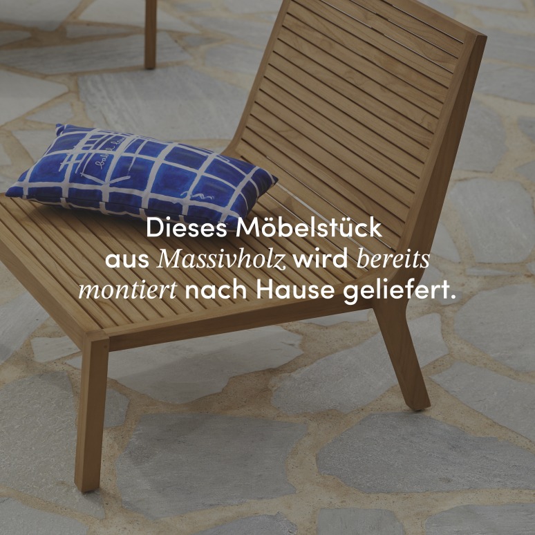 Teo - Gartensessel aus massivem Teakholz