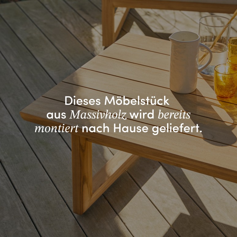 Noah - Loungetisch aus massivem Teakholz