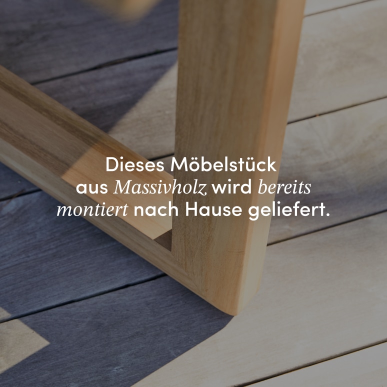 Noah - Gartentisch aus massivem Teakholz, 8-10 Pers.