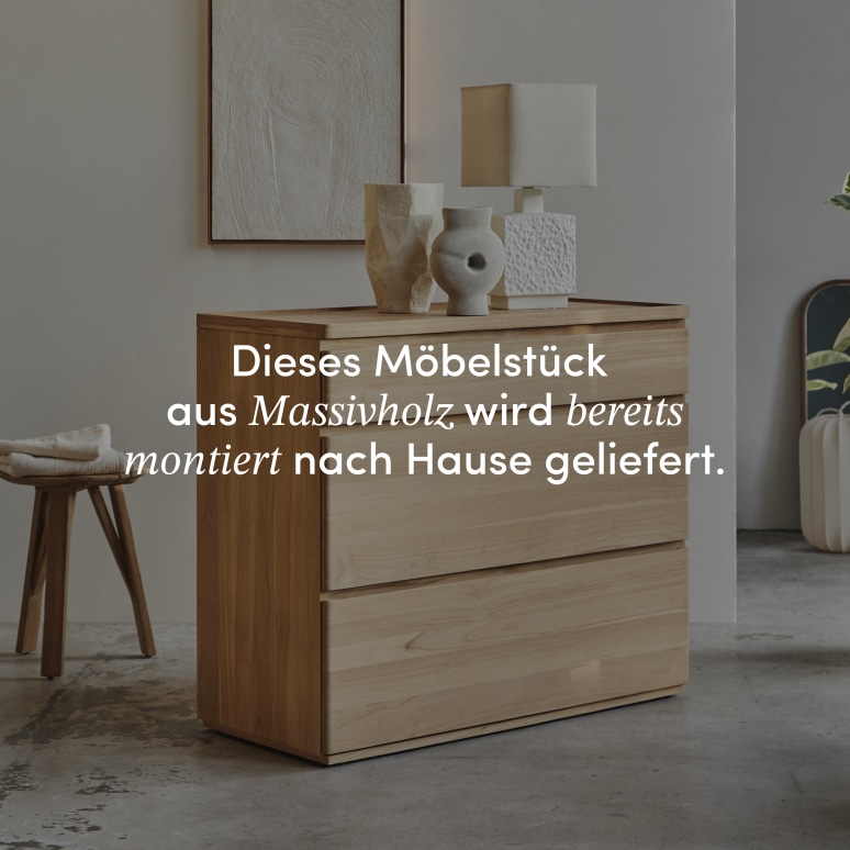 Nino - Kommode aus massivem Teakholz