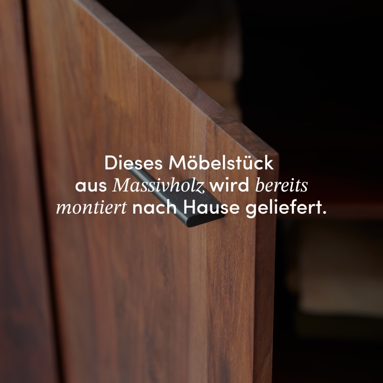 Jade - Waschtischunterschrank aus massivem Palisander und Marmor, 120 cm